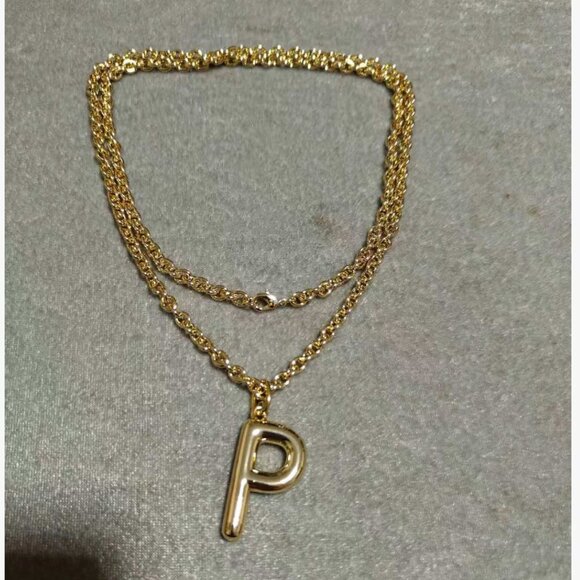 Roxanne Assoulin The Very Big Puffy Initial Necklace with Charm J/K/L/P/R - Picture 9 of 10